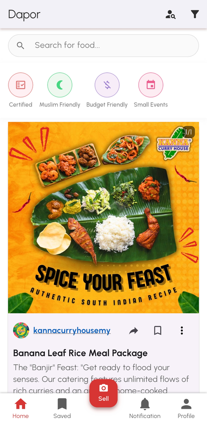 Dapor App Screenshot